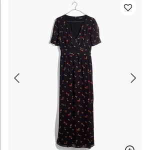 Madewell tulip-sleeve Sweet Blossoms maxi dress size 4 LIKE NEW